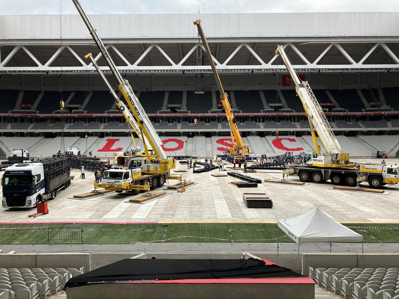 Protection des sols - Evènements dans un stade - Envhyro 